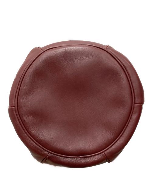 Cartier（カルティエ）Cartier (カルティエ) ヴィンテージ巾着ショルダーバッグ ボルドーの古着・服飾アイテム