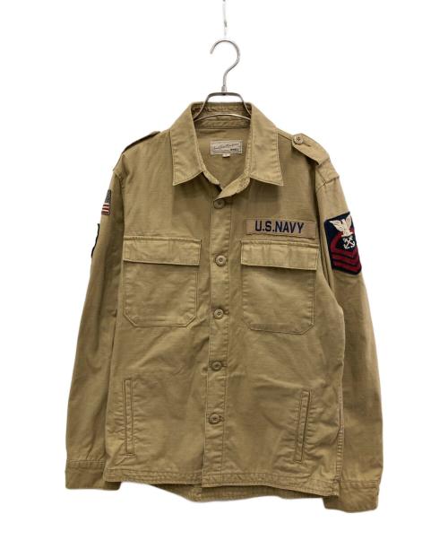 AVIREX（アヴィレックス）AVIREX (アヴィレックス) ミリタリージャケット ベージュ サイズ:Lの古着・服飾アイテム
