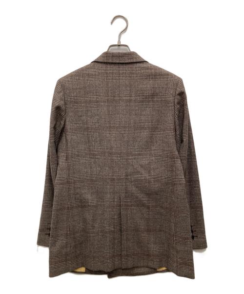 TOMORROW LAND collection（トゥモローランドコレクション）TOMORROW LAND collection (トゥモローランドコレクション) ブラウニーグレンチェック ダブルブレストジャケット ベージュ サイズ:36の古着・服飾アイテム
