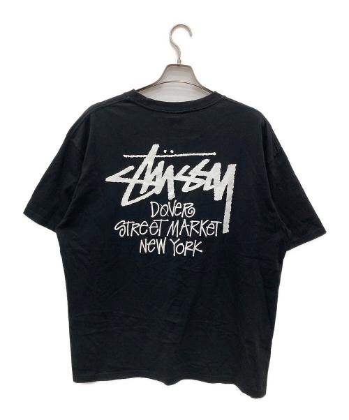 stussy（ステューシー）stussy (ステューシー) DOVER STREET MARKET (ドーバー ストリート マーケット) プリントTシャツ ブラック サイズ:XLの古着・服飾アイテム