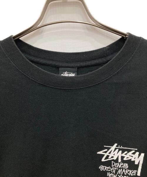 stussy（ステューシー）stussy (ステューシー) DOVER STREET MARKET (ドーバー ストリート マーケット) プリントTシャツ ブラック サイズ:XLの古着・服飾アイテム