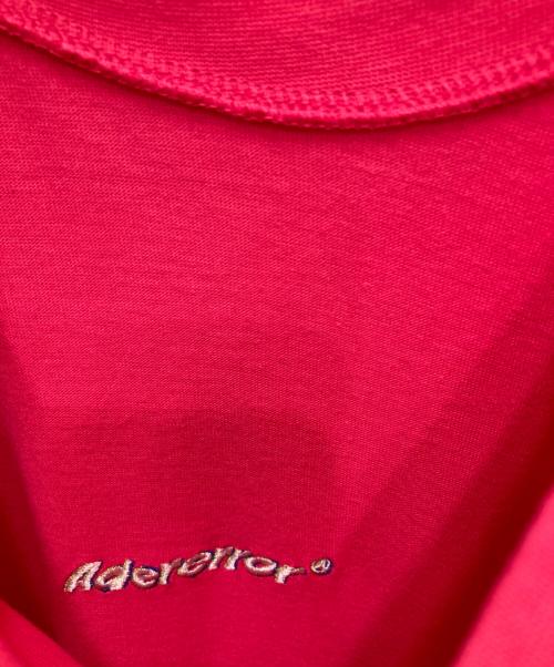 ADER error（アーダーエラー）ADER error (アーダーエラー) フロント刺繍クルーネック半袖カットソー ピンク サイズ:Lの古着・服飾アイテム