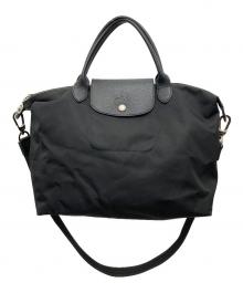 LONGCHAMP（ロンシャン）の古着「ルプリアージュネオ 2WAYバッグ」｜ブラック