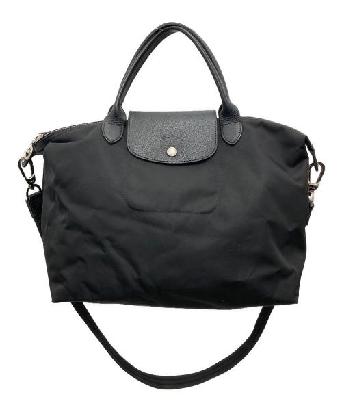 LONGCHAMP（ロンシャン）LONGCHAMP (ロンシャン) ルプリアージュネオ 2WAYバッグ ブラックの古着・服飾アイテム
