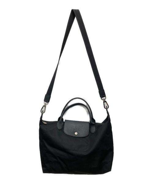 LONGCHAMP（ロンシャン）LONGCHAMP (ロンシャン) ルプリアージュネオ 2WAYバッグ ブラックの古着・服飾アイテム