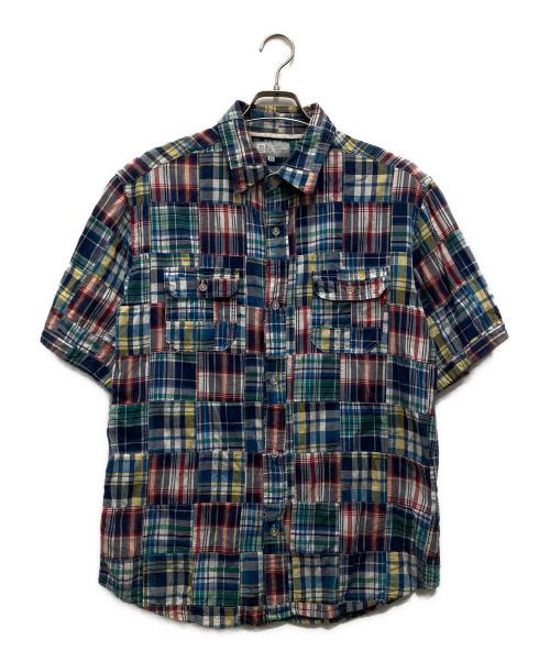 stussy（ステューシー）stussy (ステューシー) 00sパッチワークシャツ マルチカラー サイズ:XLの古着・服飾アイテム