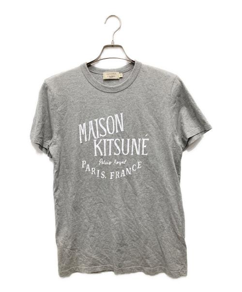 maison kitsune（メゾンキツネ）MAISON KITSUNE (メゾンキツネ) TEE-SHIRT PALAIS ROYAL グレー サイズ:Sの古着・服飾アイテム