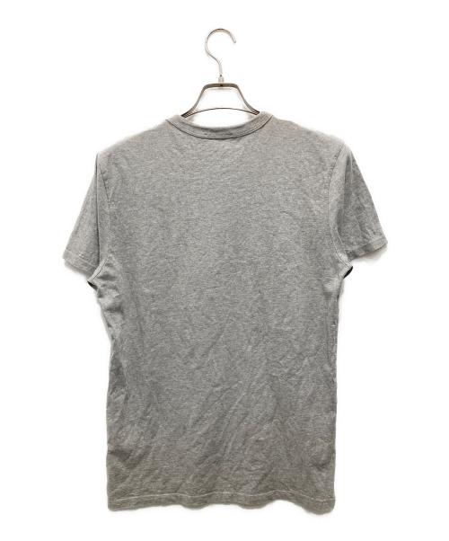 maison kitsune（メゾンキツネ）MAISON KITSUNE (メゾンキツネ) TEE-SHIRT PALAIS ROYAL グレー サイズ:Sの古着・服飾アイテム
