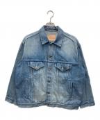 Graphpaperグラフペーパー）の古着「Selvage Denim Trucker Jacket」｜インディゴ
