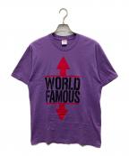 SUPREMEシュプリーム）の古着「World Famous Tee」｜パープル