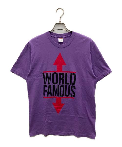 SUPREME（シュプリーム）Supreme (シュプリーム) World Famous Tee パープル サイズ:Mの古着・服飾アイテム