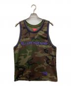 SUPREMEシュプリーム）の古着「Rhinestone Basketball Jersey」｜グリーン