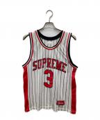 SUPREMEシュプリーム）の古着「Crossover basketball jersey」｜ホワイト