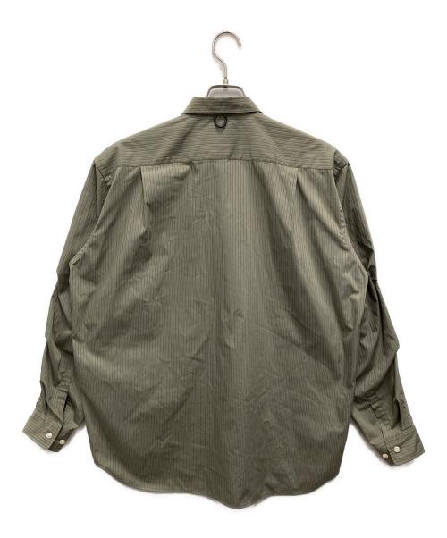DAIWA PIER39（ダイワ ピア39）DAIWA PIER39 (ダイワ ピア39) TECH REGULAR STRIPE SHIRT L/S グレー サイズ:Sの古着・服飾アイテム