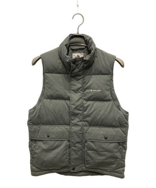 Snow peak（スノーピーク）snow peak (スノーピーク) Everyday Down Vest/エブリデイ ダウン ベスト オリーブ サイズ:Sの古着・服飾アイテム