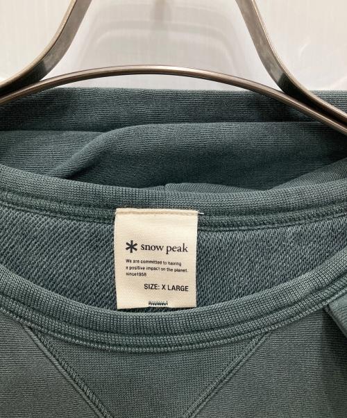 Snow peak（スノーピーク）snow peak (スノーピーク) Garment Dyed Hoodie/ガーメント ダイ フーディー オリーブ サイズ:XLの古着・服飾アイテム