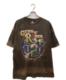 Giant Vintage（ジャイアントヴィンテージ）の古着「GUNS N ROSES SKELTONS LIVE FRT T-SHIRT」｜ブラウン