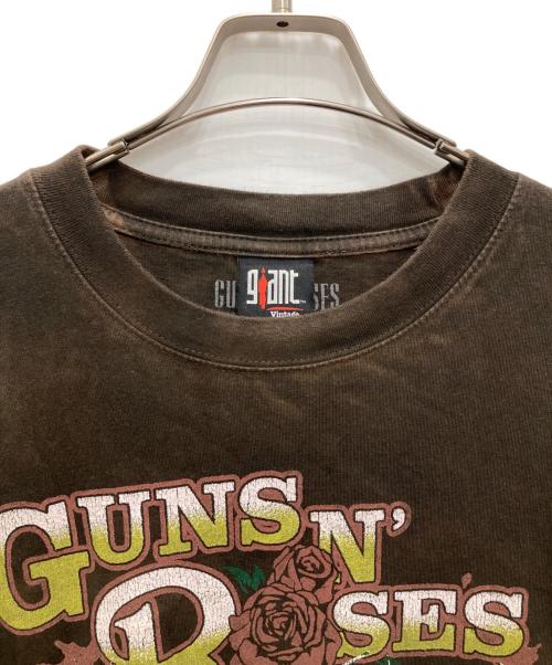 Giant Vintage（ジャイアントヴィンテージ）Giant Vintage (ジャイアントヴィンテージ) GUNS N ROSES SKELTONS LIVE FRT T-SHIRT ブラウン サイズ:XLの古着・服飾アイテム