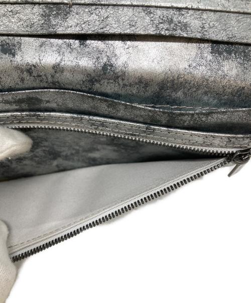 discord Yohji Yamamoto（ディスコード ヨウジヤマモト）discord Yohji Yamamoto (ディスコード ヨウジヤマモト) マーブルロングウォレット シルバーの古着・服飾アイテム