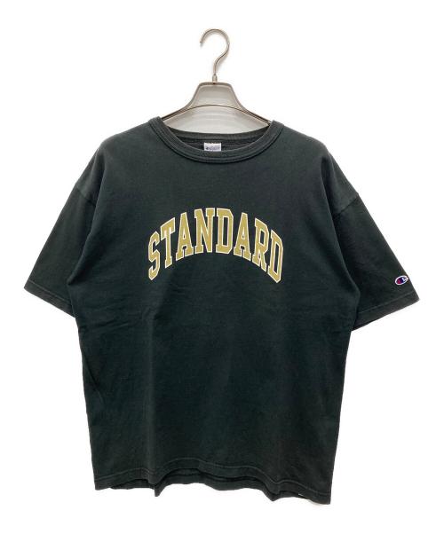 Champion（チャンピオン）Champion (チャンピオン) STANDARD CALIFORNIA (スタンダードカリフォルニア) 別注ロゴtシャツ ブラック サイズ:XLの古着・服飾アイテム
