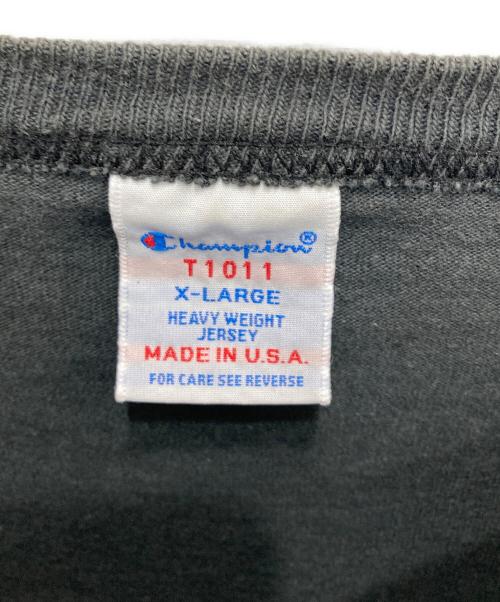 Champion（チャンピオン）Champion (チャンピオン) STANDARD CALIFORNIA (スタンダードカリフォルニア) 別注ロゴtシャツ ブラック サイズ:XLの古着・服飾アイテム