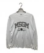 MSGM×AZUL by moussyエムエスジーエム×アズールバイマウジー）の古着「LONG SLEEVE TEE」｜ホワイト