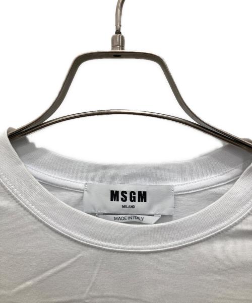 MSGM（エムエスジーエム）MSGM (エムエスジーエム) AZUL by moussy (アズールバイマウジー) LONG SLEEVE TEE ホワイト サイズ:XSの古着・服飾アイテム