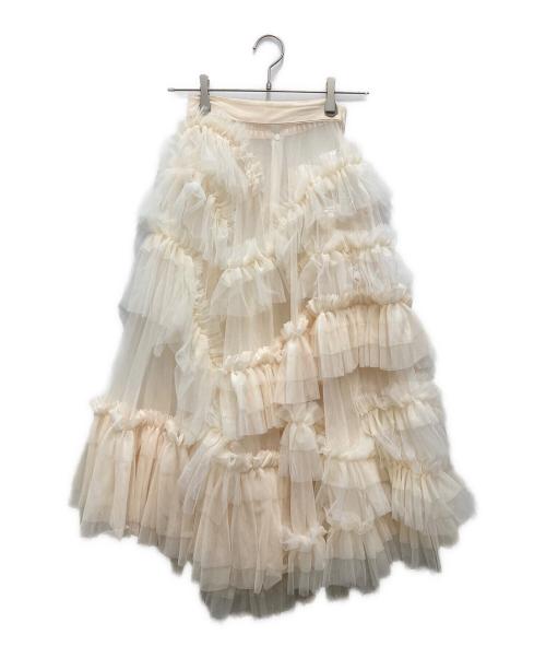 THE TOE（ザ・トゥー）THE TOE (ザ・トゥー) Heracles Tulle Skirt アイボリー サイズ:Sの古着・服飾アイテム