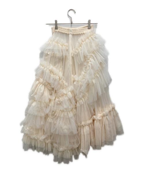 THE TOE（ザ・トゥー）THE TOE (ザ・トゥー) Heracles Tulle Skirt アイボリー サイズ:Sの古着・服飾アイテム