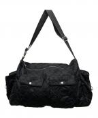POPPYポピー）の古着「Flower quilted shoulder bag」｜ブラック