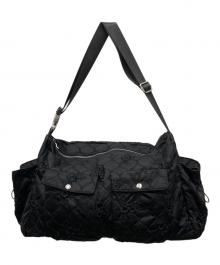 POPPY（ポピー）の古着「Flower quilted shoulder bag」｜ブラック