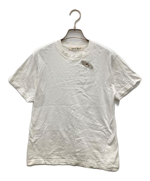 Tanaka Daisuke（タナカ ダイスケ）Tanaka Daisuke (タナカ ダイスケ) ビジューカットソー ホワイト サイズ:Ｓの古着・服飾アイテム