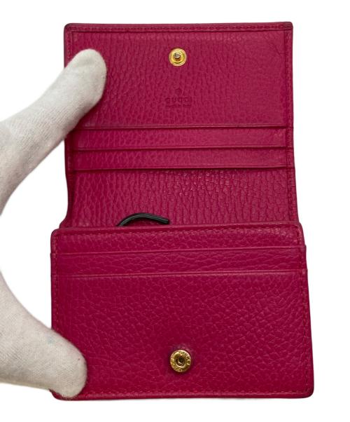 GUCCI（グッチ）GUCCI (グッチ) コンパクトウォレット ピンクの古着・服飾アイテム