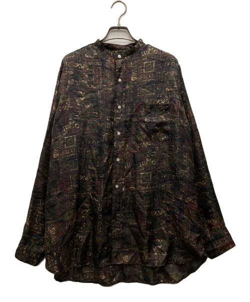 BEAMS PLUS（ビームスプラス）BEAMS PLUS (ビームスプラス) シルクシャツ ブラウン サイズ:Mの古着・服飾アイテム