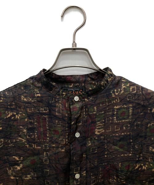BEAMS PLUS（ビームスプラス）BEAMS PLUS (ビームスプラス) シルクシャツ ブラウン サイズ:Mの古着・服飾アイテム