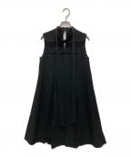 HER LIP TOハーリップトゥ）の古着「Lace Trimmed Bowtie Dress」｜ブラック
