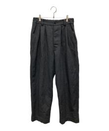 MHL（マーガレットハウエル）の古着「2タックウールパンツ」｜グレー