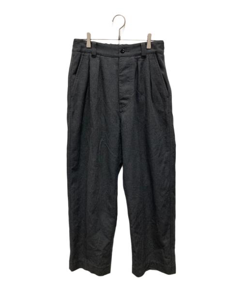 MHL（マーガレットハウエル）MHL (マーガレットハウエル) 2タックウールパンツ グレー サイズ:Sの古着・服飾アイテム