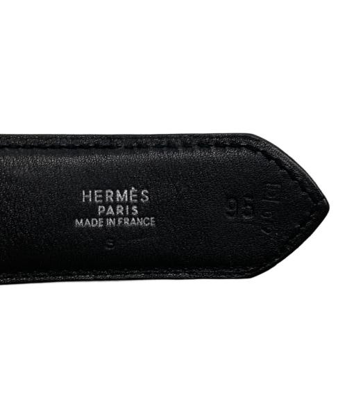 HERMES（エルメス）HERMES (エルメス) レザーベルト ブラックの古着・服飾アイテム
