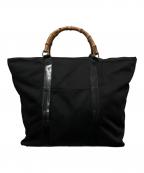 GUCCIグッチ）の古着「バンブー トートバッグ」｜ブラック