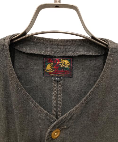 The 2 Monkeys（ザトゥーモンキーズ）The 2 Monkeys (ザトゥーモンキーズ) Linen coat グレー サイズ:Mの古着・服飾アイテム