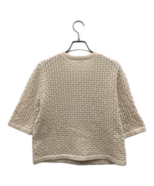 SLOW 23区（スロー23ク）SLOW 23区 (スロー23ク) レーシー カーディガン アイボリー サイズ:38の古着・服飾アイテム