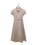 HER LIP TOハーリップトゥ）の古着「Annecy Belted Dress/アヌシー・ベルテッド・ドレス」｜ピンク