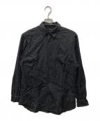 COMOLIコモリ）の古着「26SS WOOL SILK COMOLI SHIRT/ウールシルクコモリシャツ」｜チャコールグレー