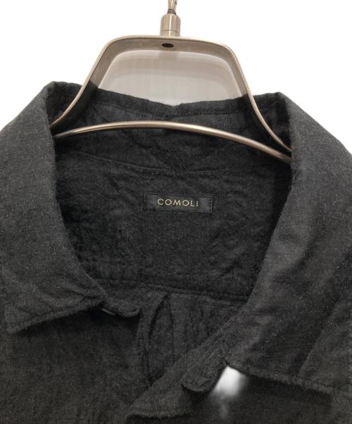 COMOLI（コモリ）COMOLI (コモリ) 26SS WOOL SILK COMOLI SHIRT/ウールシルクコモリシャツ チャコールグレー サイズ:2の古着・服飾アイテム