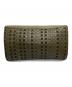 BOTTEGA VENETA (ボッテガベネタ) オールドイントレチャート レザークラッチバッグ オリーブ：15000円