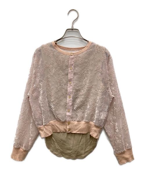 CLANE（クラネ）CLANE (クラネ) MINAMI TANAKA×CLANE FLORETS OPAL CARDIGAN ピンク サイズ:2の古着・服飾アイテム