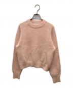 CLANEクラネ）の古着「ANGORA COMPACT KNIT TOPS」｜ピンク