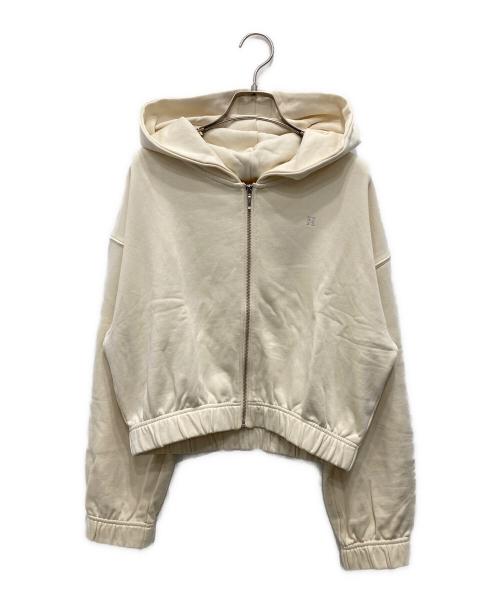 HER LIP TO（ハーリップトゥ）Her lip to (ハーリップトゥ) Flight Mode Zip Hoodie ベージュ サイズ:Fの古着・服飾アイテム