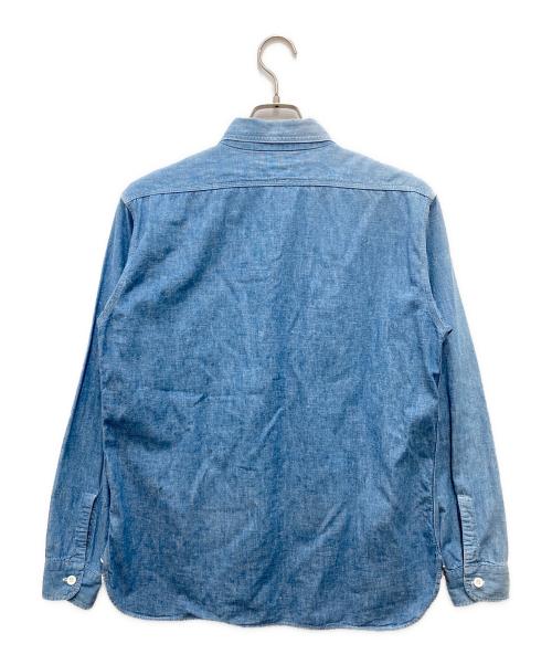 WAREHOUSE（ウエアハウス）WAREHOUSE (ウエアハウス) TRIPLE STITCH WORK SHIRT LOOSE-FIT インディゴ サイズ:38の古着・服飾アイテム